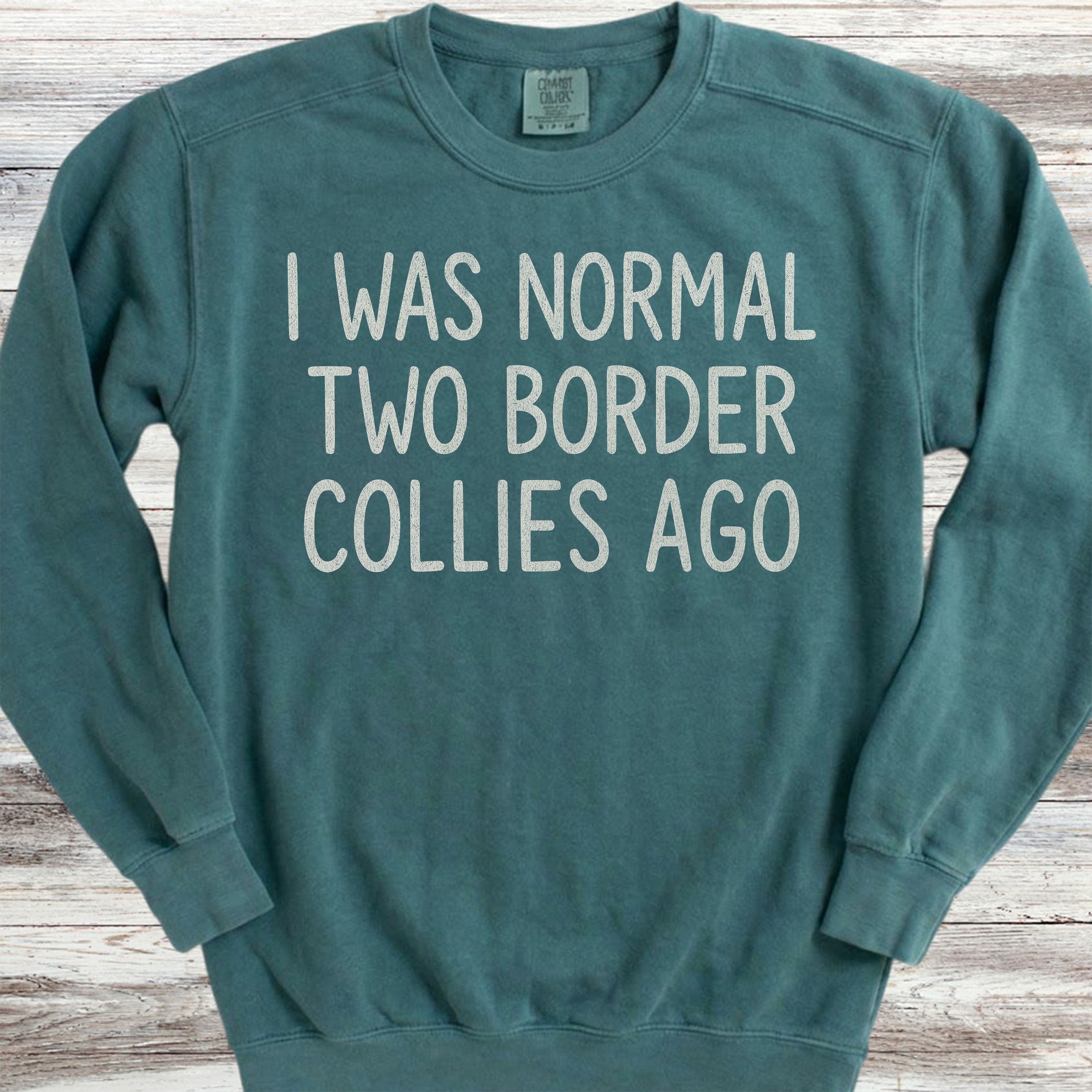 Border Collie Normal Sweatshirt - Blue Spruce