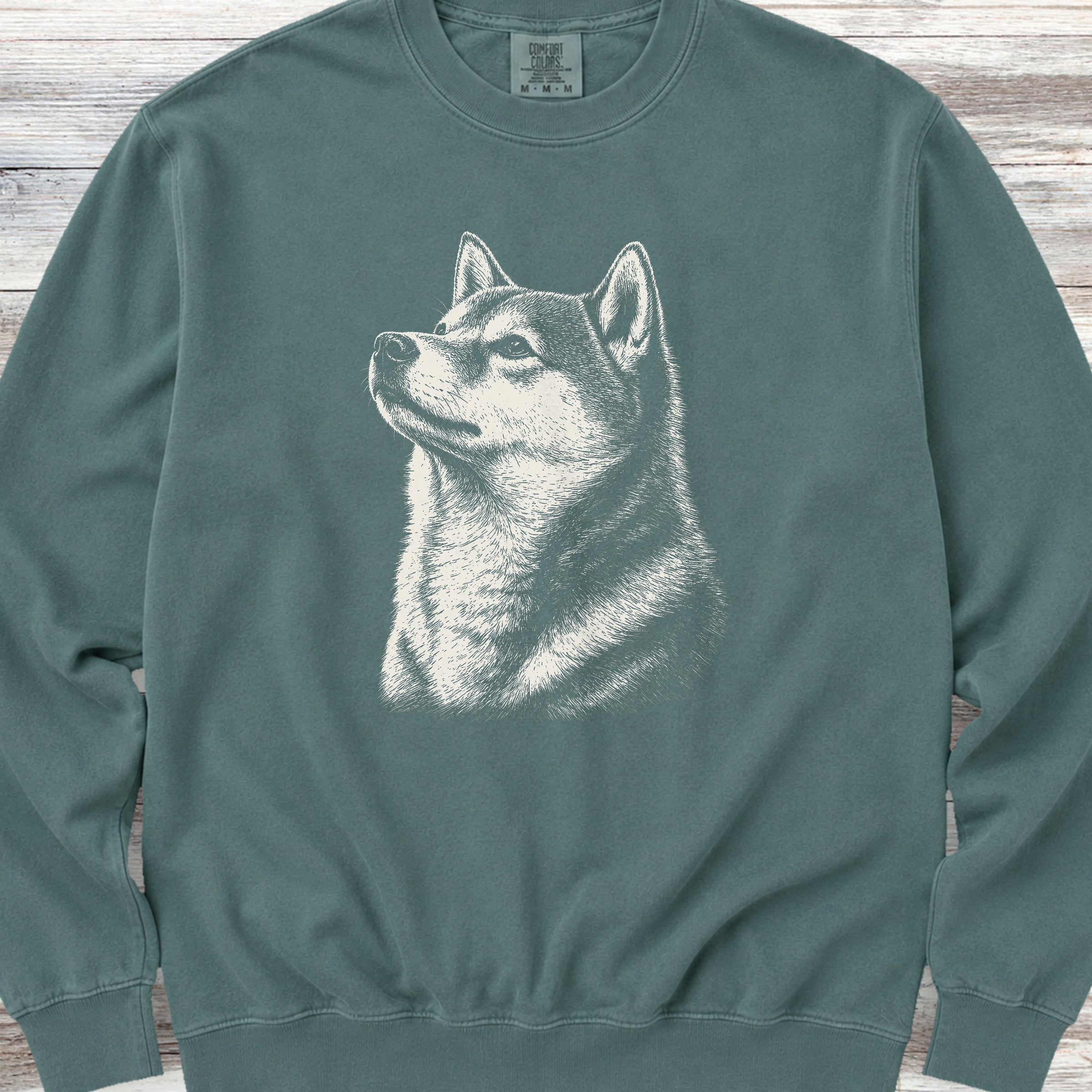 Shiba Inu Loyalty Sweatshirt - Blue Spruce