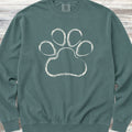 Paw Print Sketch Sweatshirt - Blue Spruce