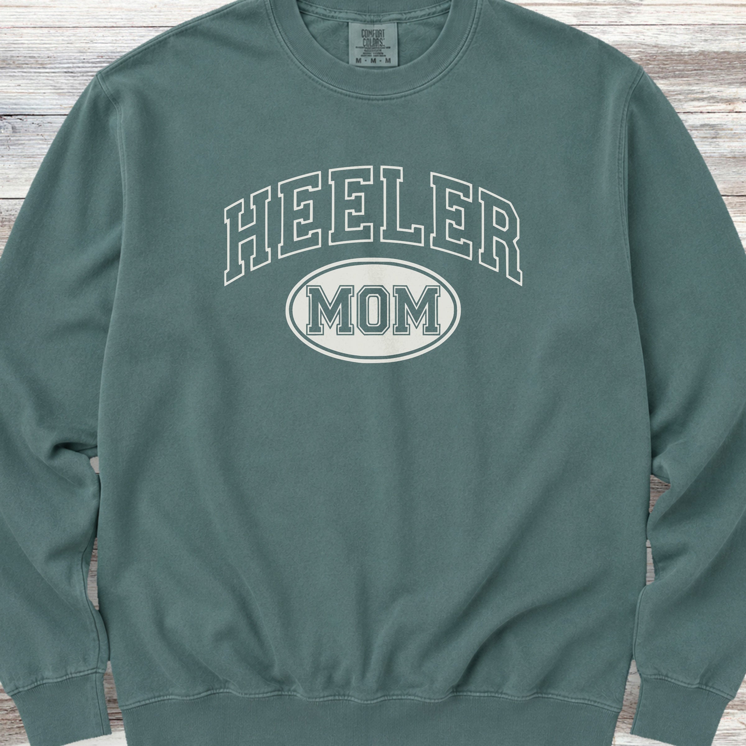 Australian Cattle Dog Heeler University Mom Sweatshirt - Blue Spruce