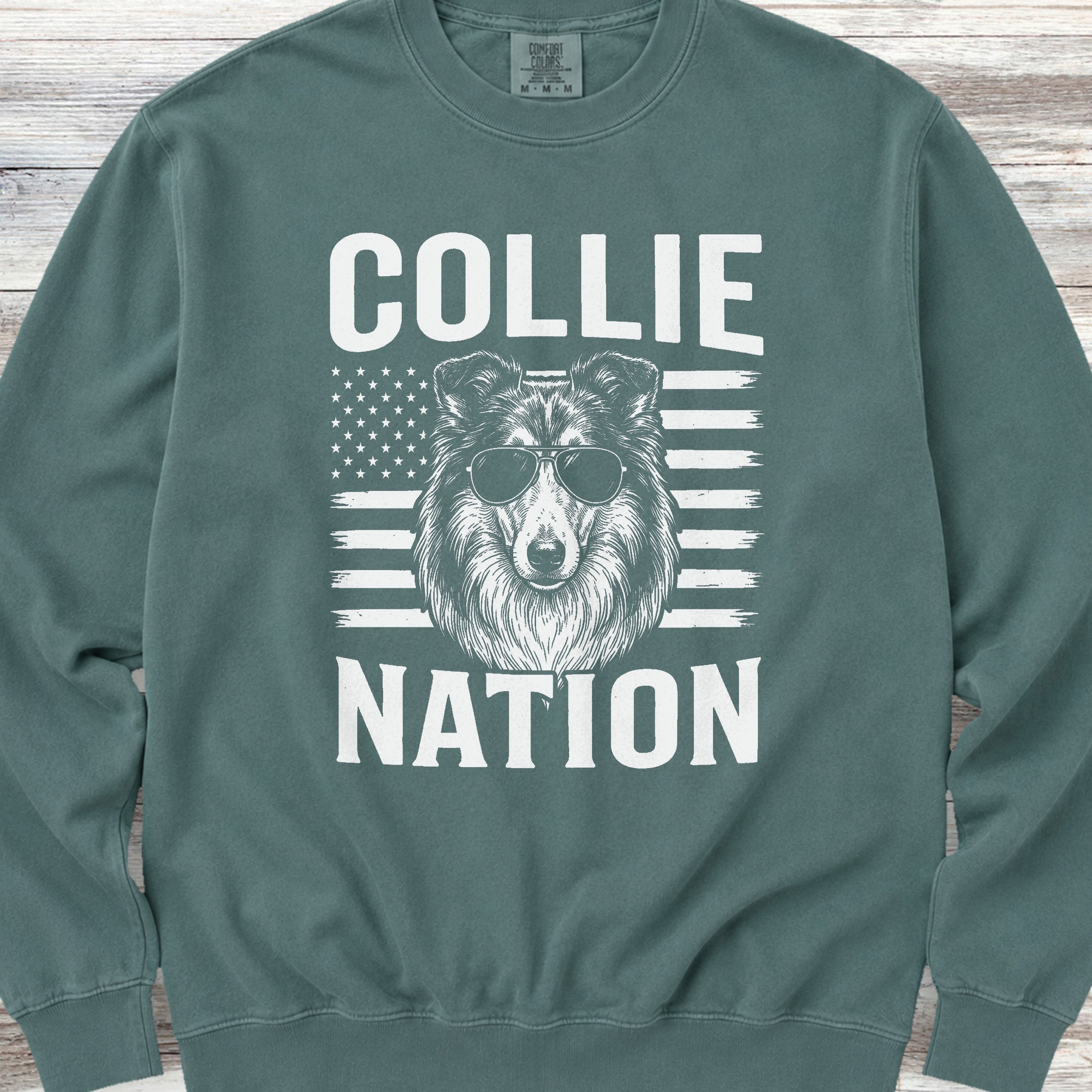 Rough Collie Nation Sweatshirt - Blue Spruce