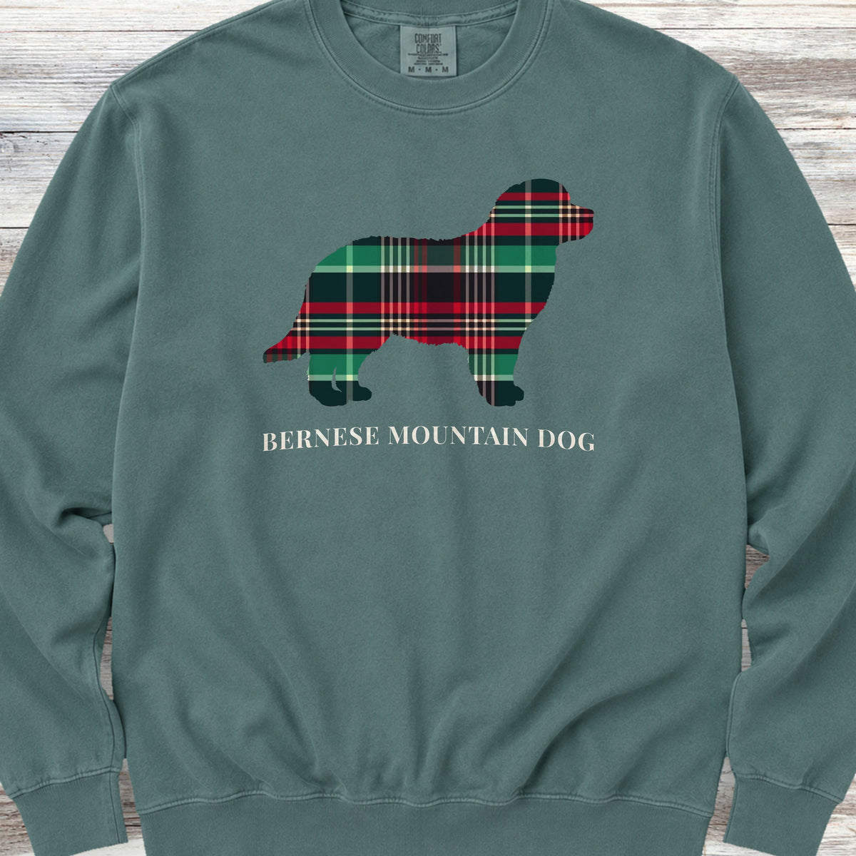 Bernese Mountain Dog Winter 2025 Sweatshirt - Blue Spruce
