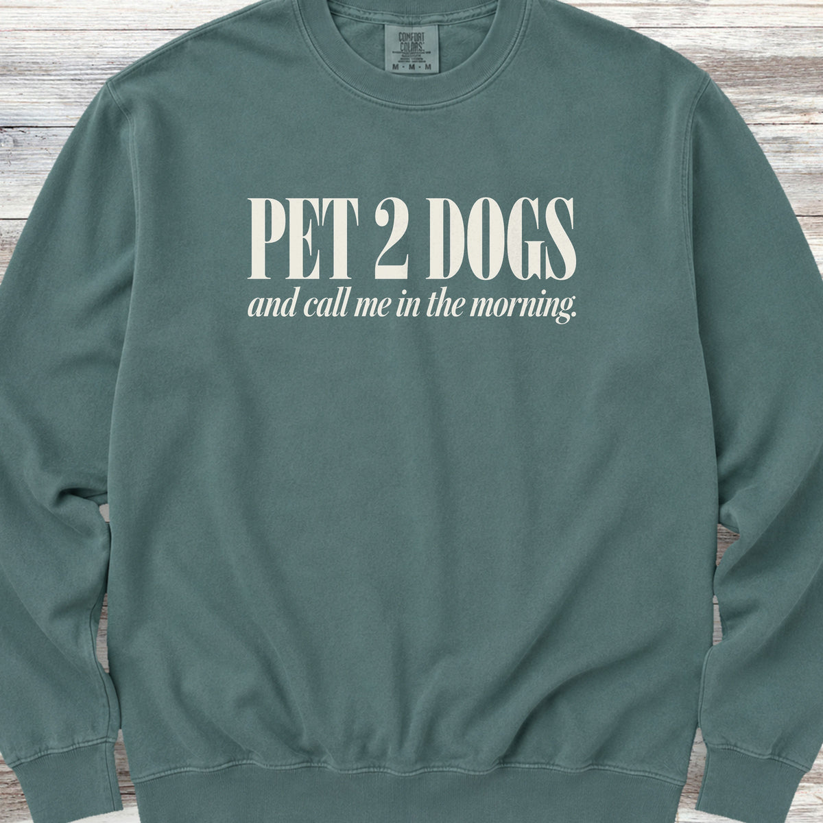 Pet 2 Dogs Sweatshirt - Blue Spruce