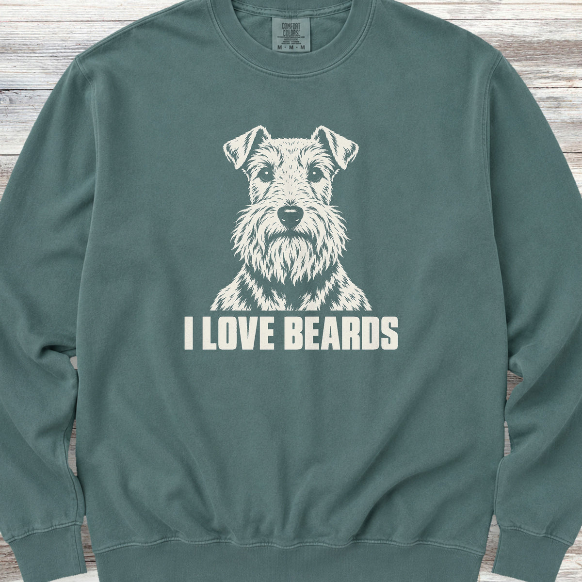 Lakeland Terrier I Love Beards Sweatshirt - Blue Spruce