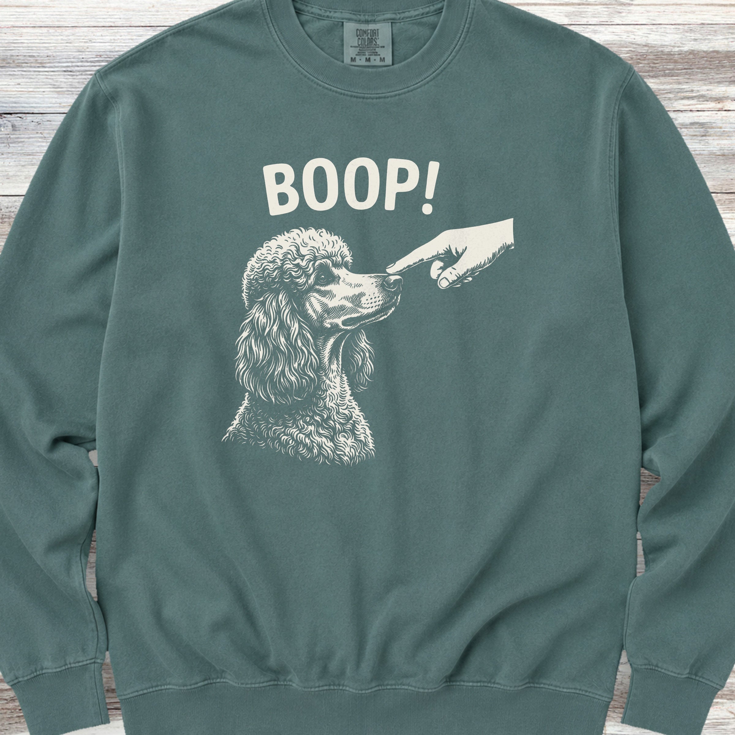 Poodle Boop! Sweatshirt - Blue Spruce