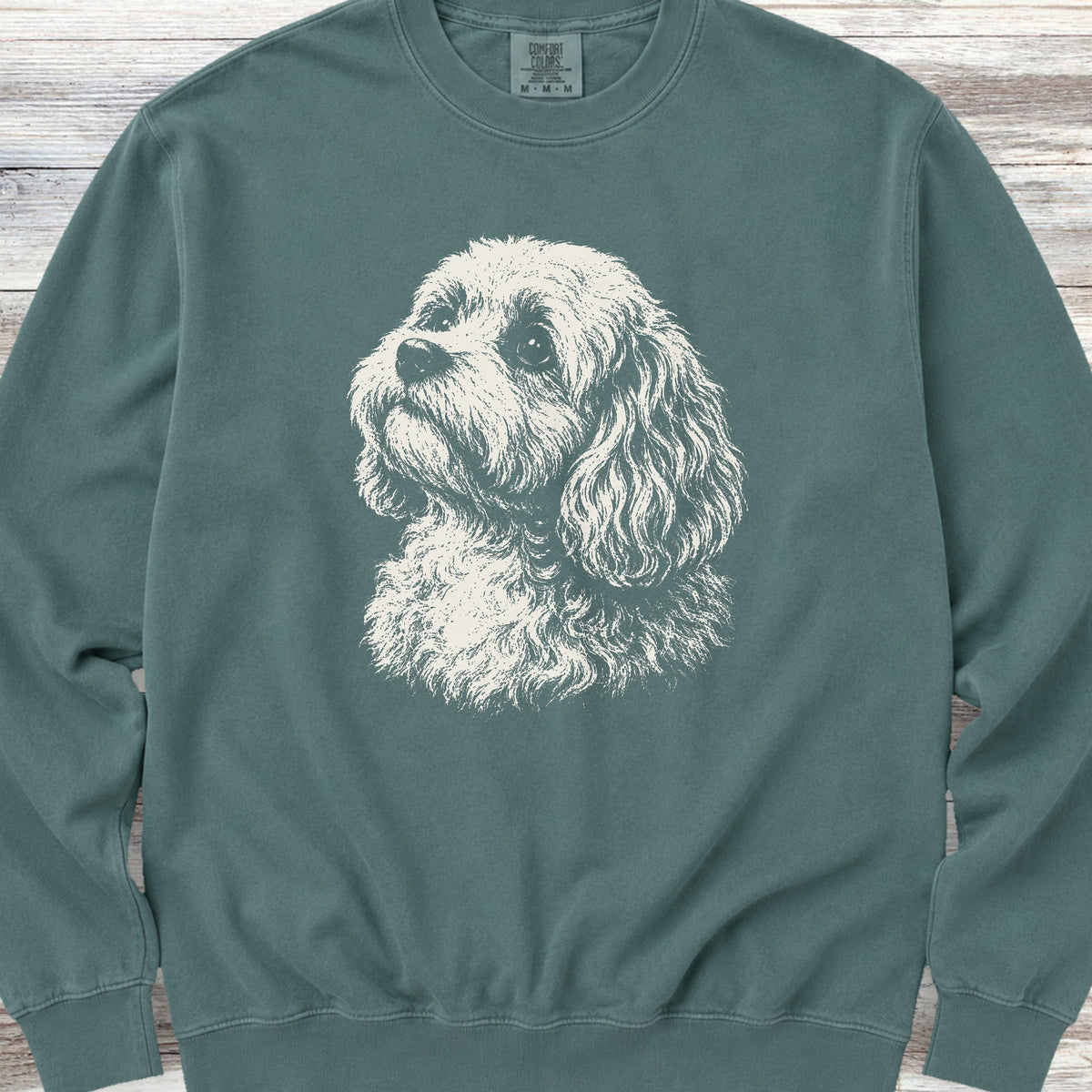 Cavapoo Loyalty Sweatshirt - Blue Spruce