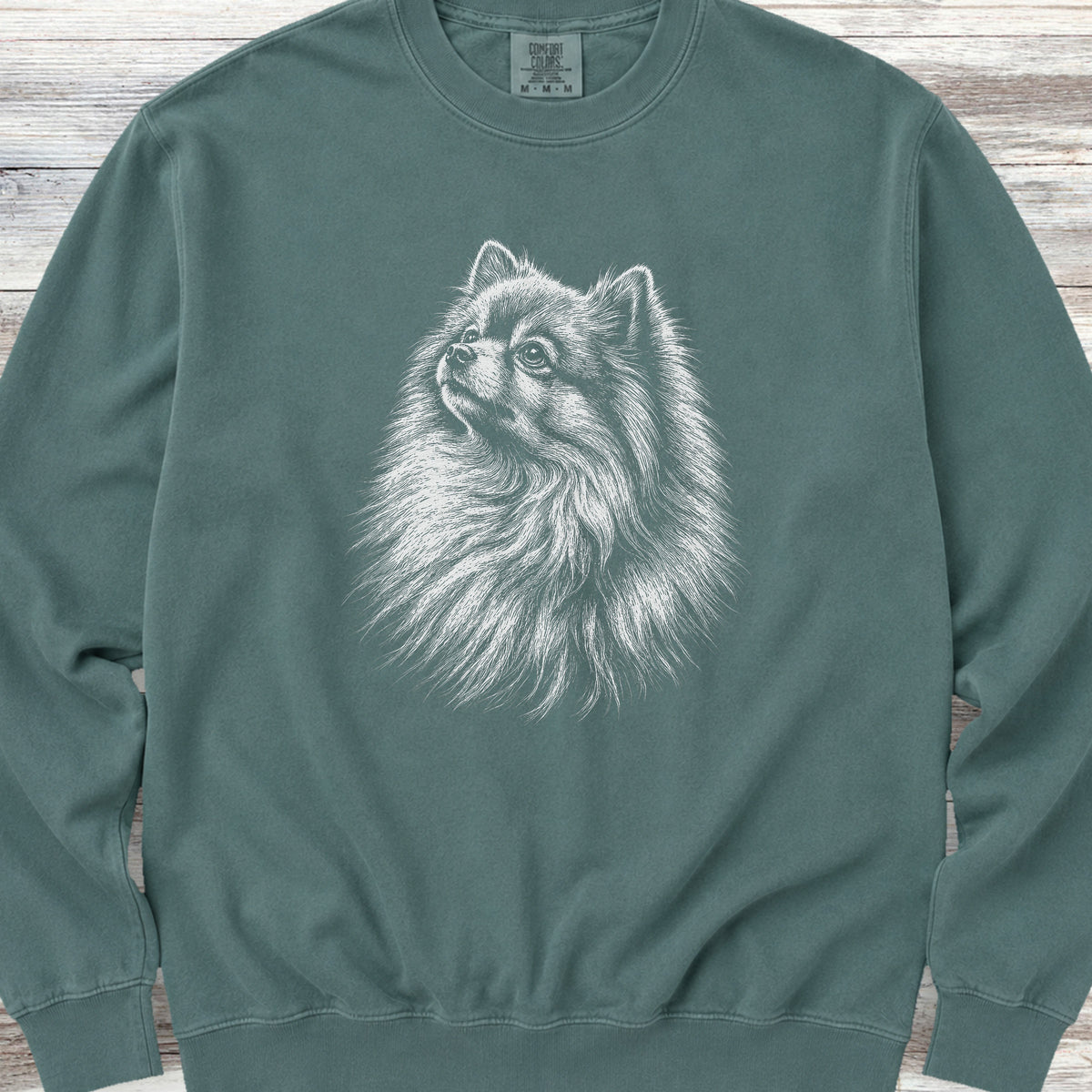 Pomeranian Loyalty Sweatshirt - Blue Spruce