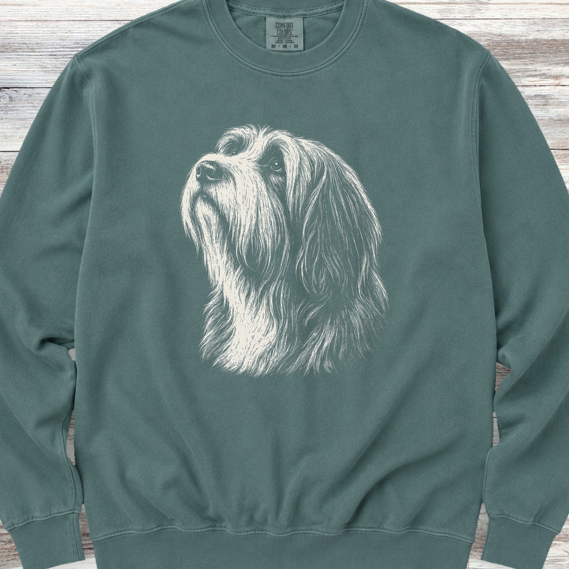 Bearded Collie Loyalty Sweatshirt - Blue Spruce