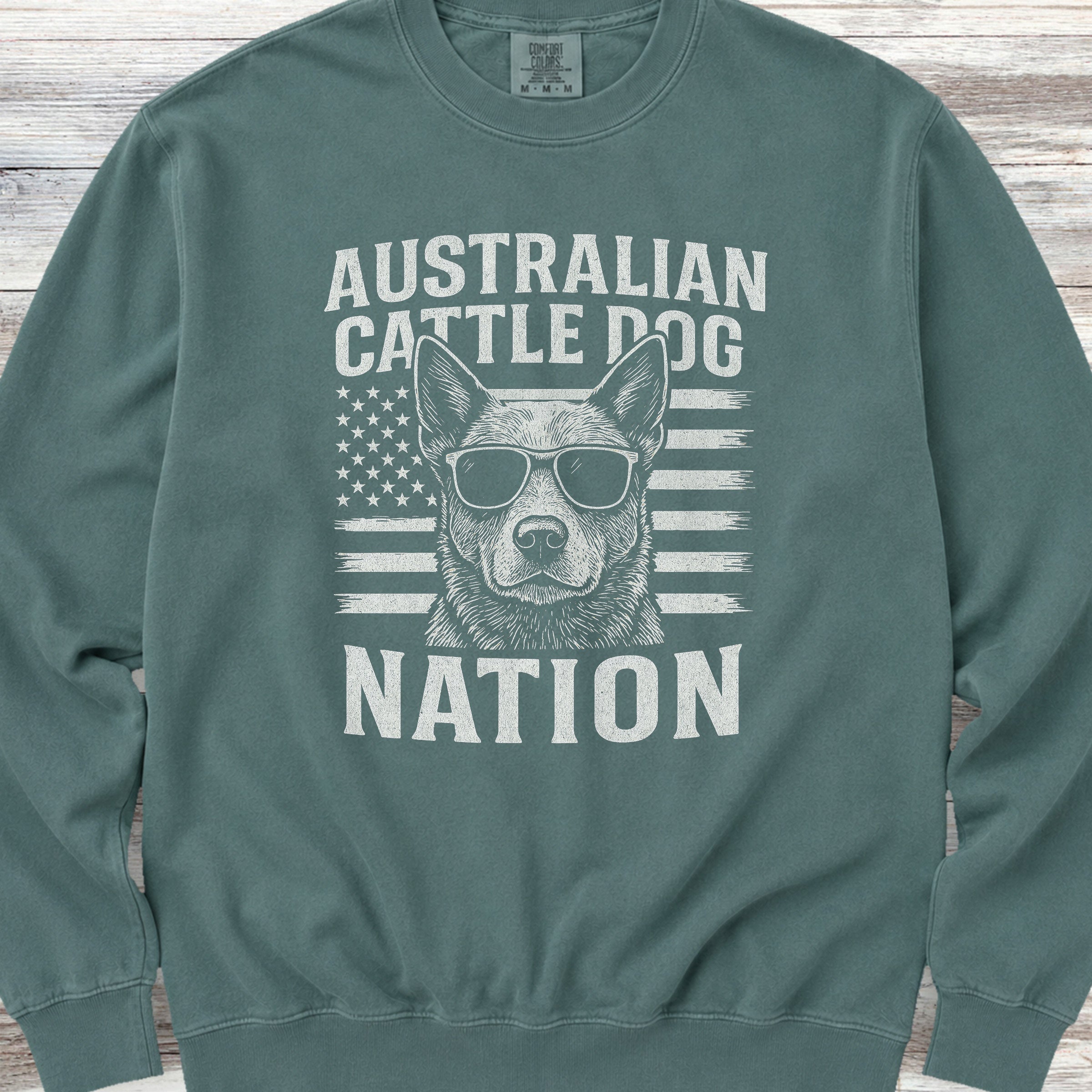 Australian Cattle Dog Nation Sweatshirt - Blue Spruce