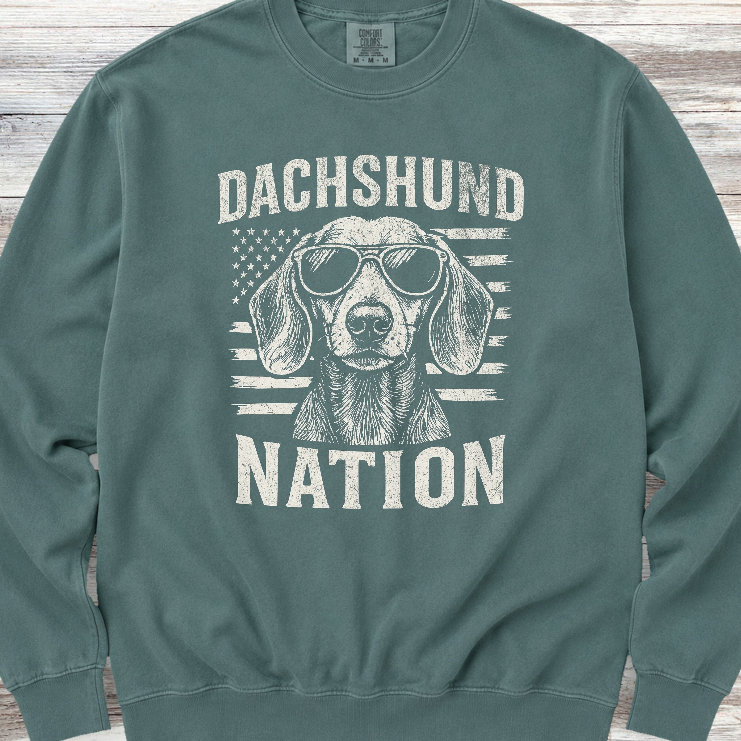 Dachshund Nation Sweatshirt - Blue Spruce
