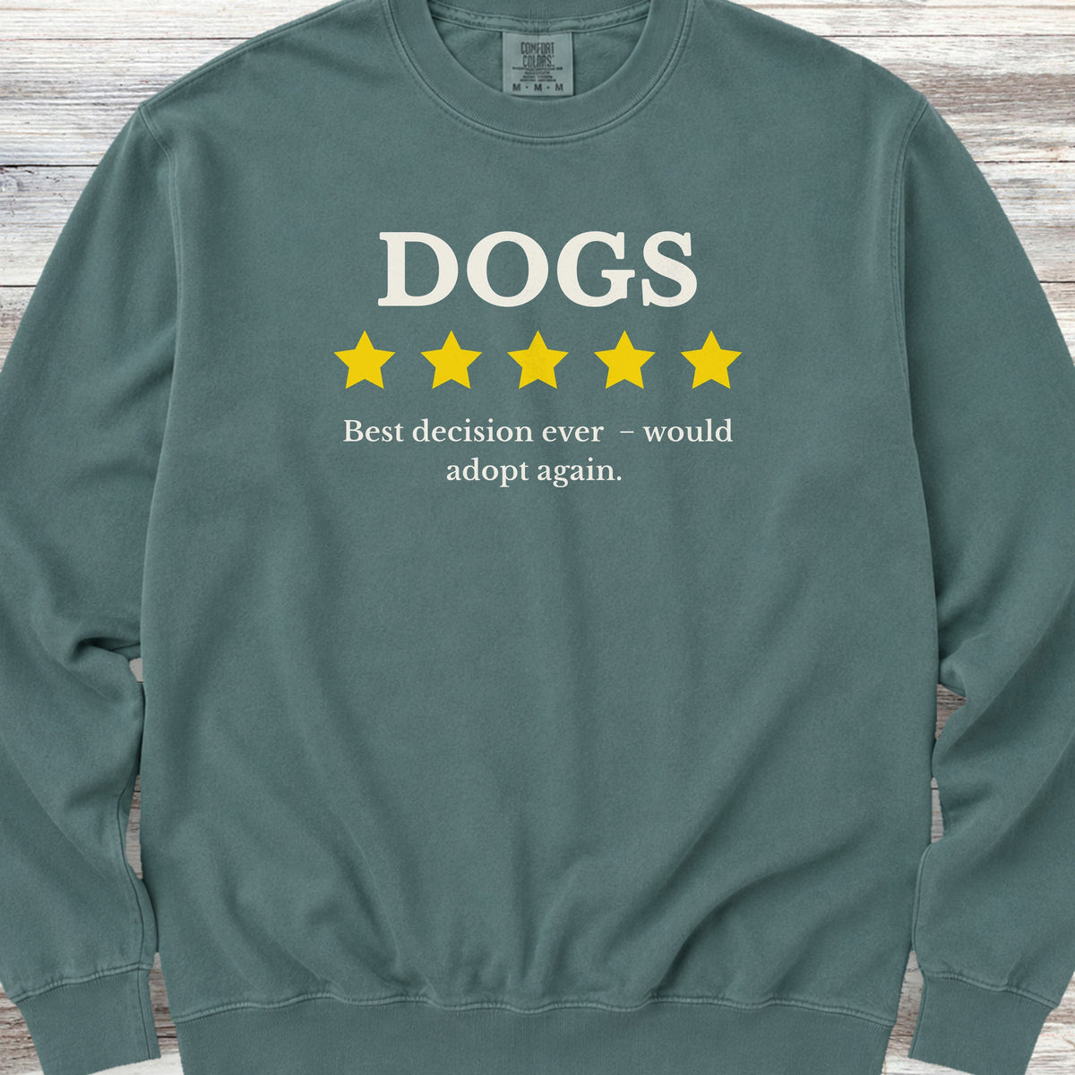 Dogs Review Sweatshirt - Blue Spruce