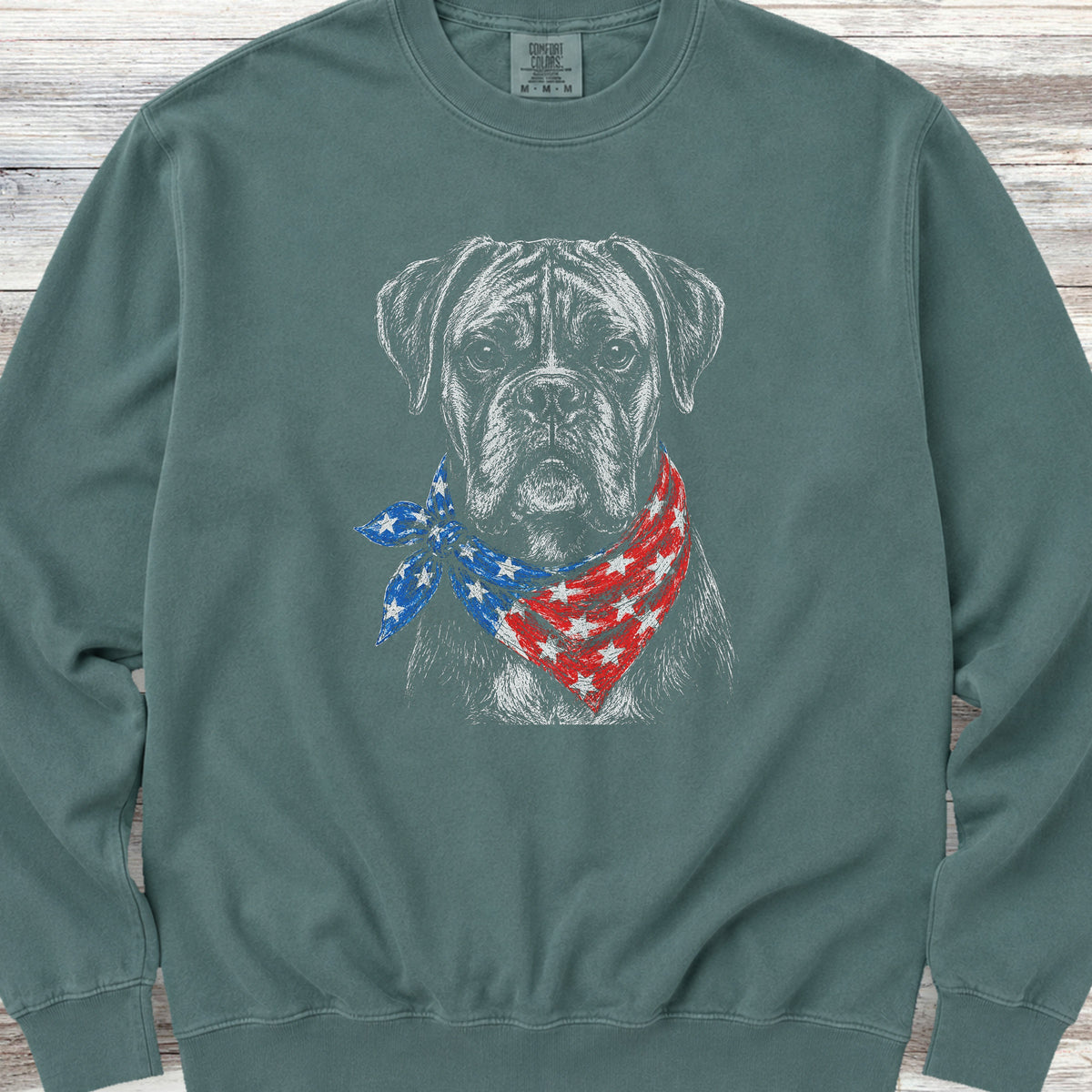 Boxer Patriot Sweatshirt - Blue Spruce