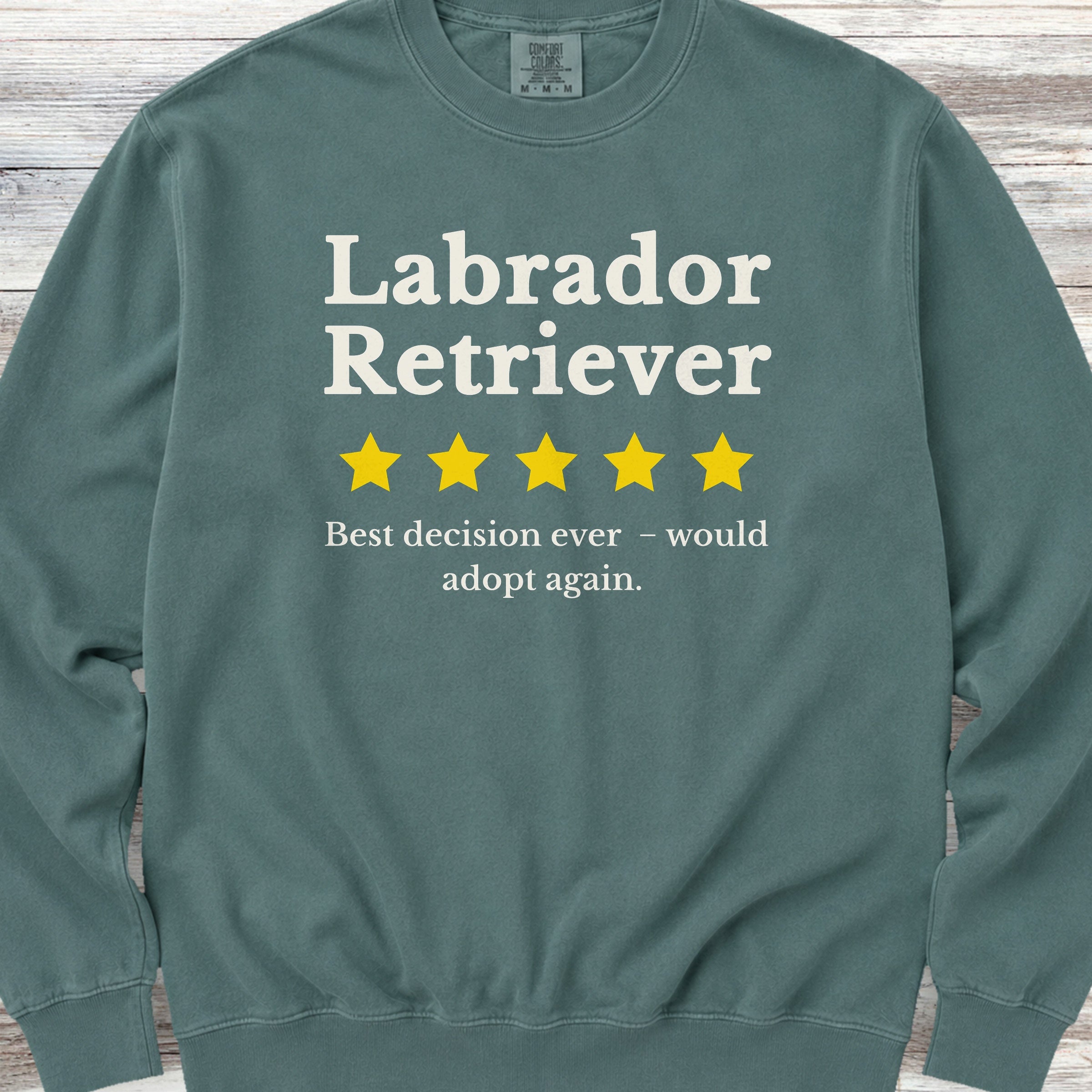 Labrador Retriever Review Sweatshirt - Blue Spruce