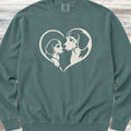 Beagle Heart Bond Sweatshirt - Blue Spruce