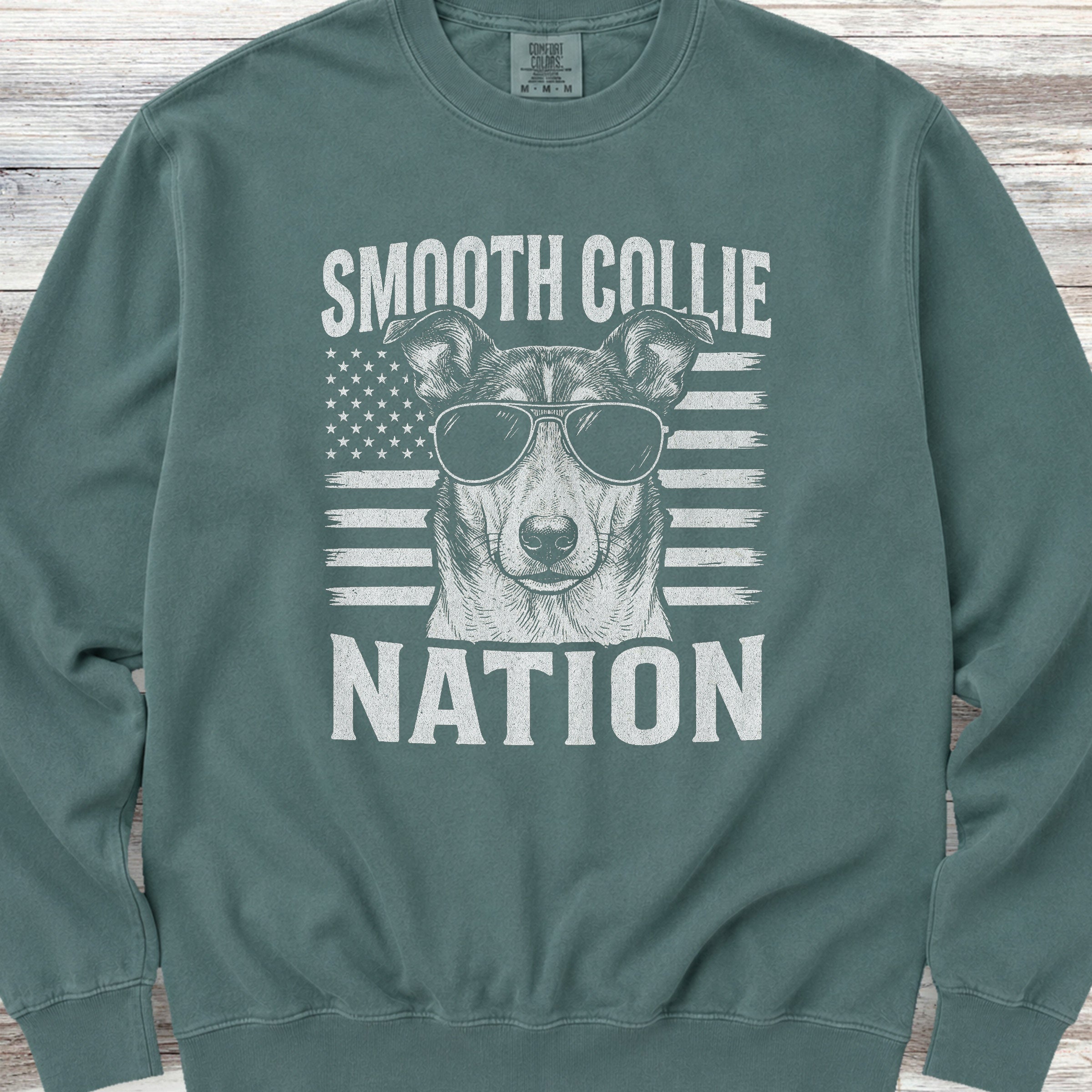 Smooth Collie Nation Sweatshirt - Blue Spruce