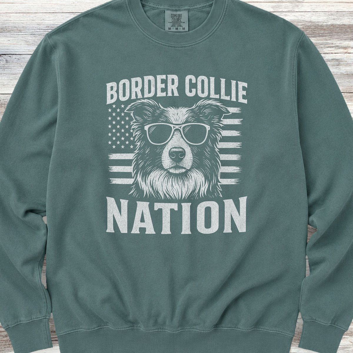 Border Collie Nation Sweatshirt - Blue Spruce