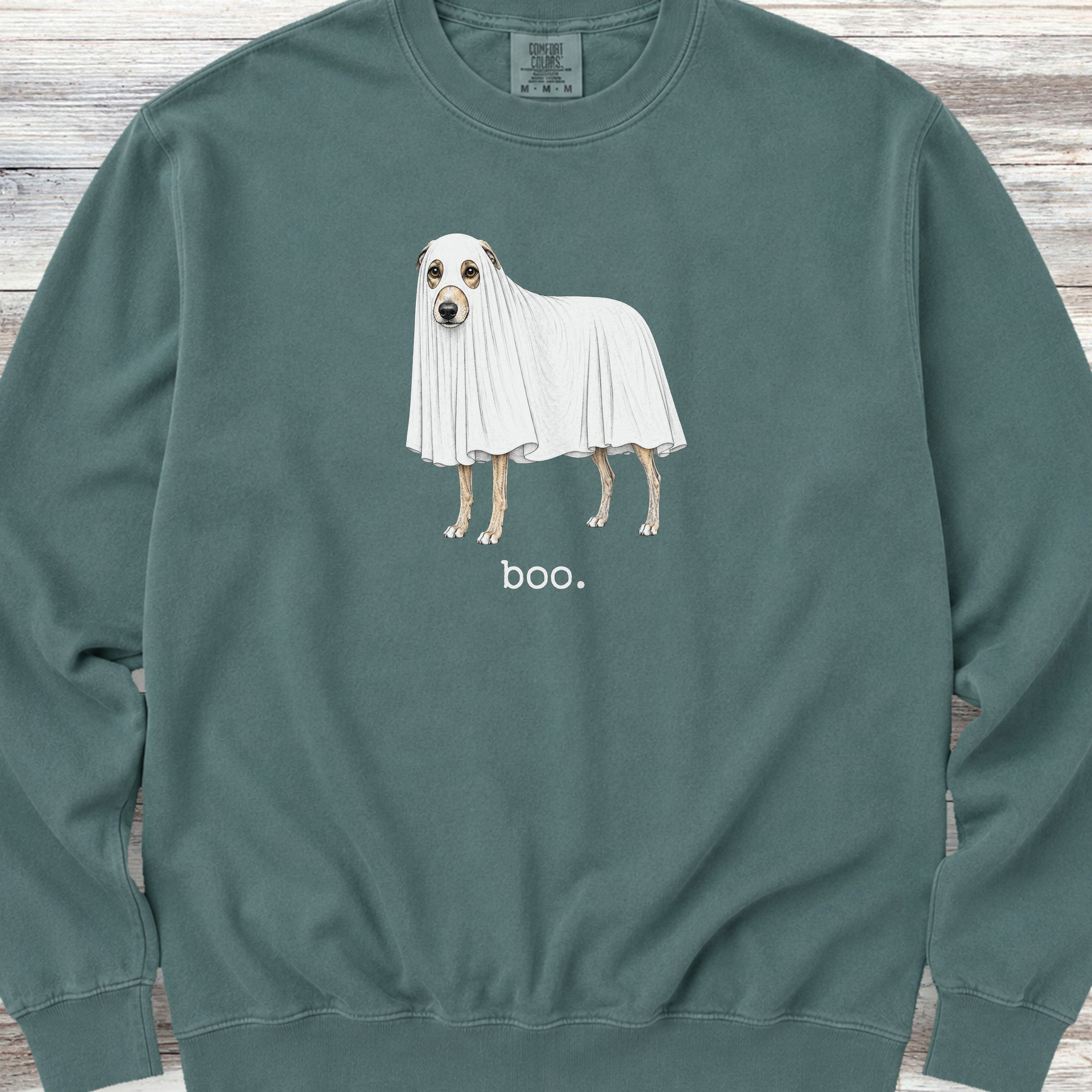 Whippet Boo Sweatshirt - Blue Spruce