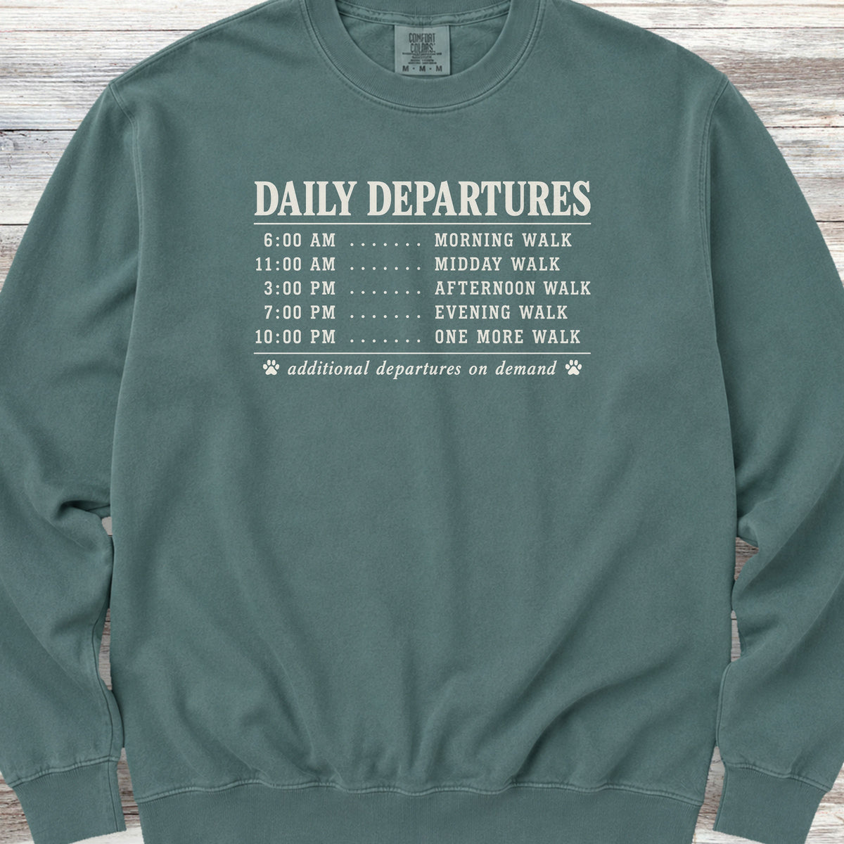 Daily Departures Sweatshirt - Blue Spruce
