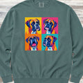 Boxer Pop Art Sweatshirt - Blue Spruce