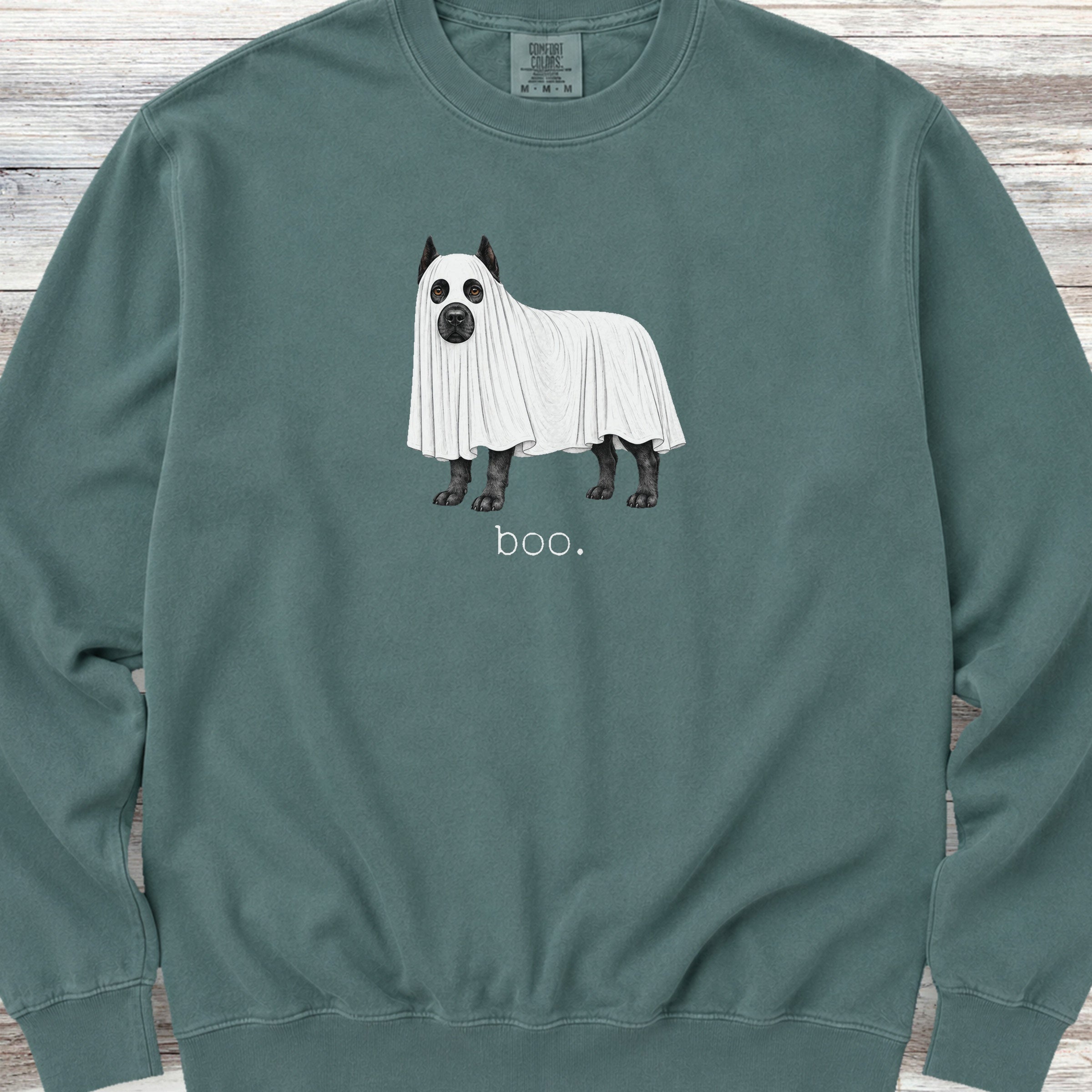 Cane Corso Boo Sweatshirt - Blue Spruce