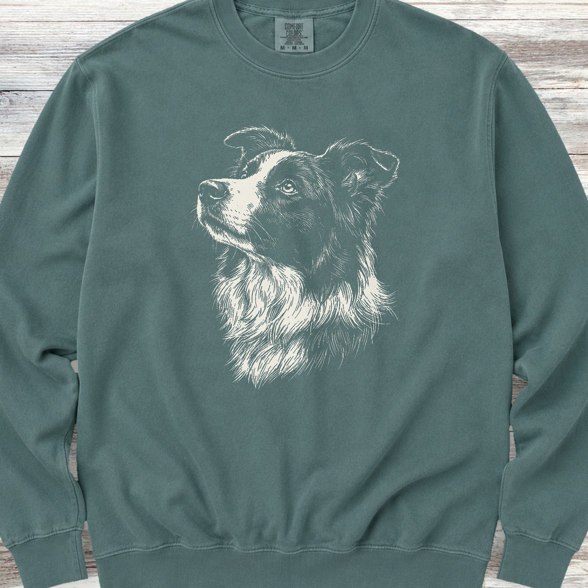 Border Collie Loyalty Sweatshirt - Blue Spruce