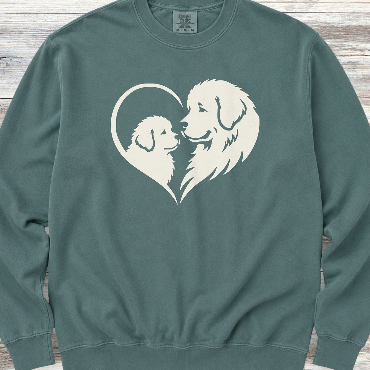 Newfoundland Heart Bond Sweatshirt - Blue Spruce