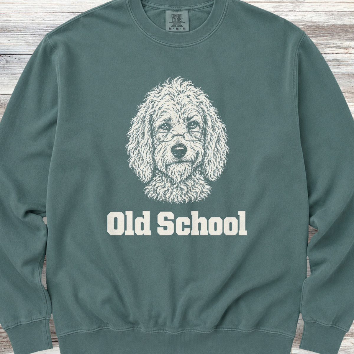 Goldendoodle Old School Sweatshirt - Blue Spruce