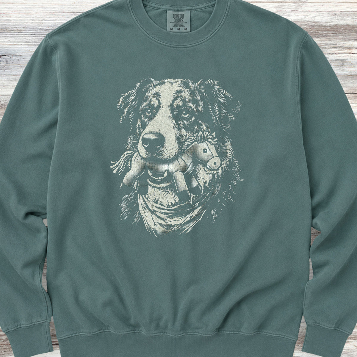 American Shepherd Favorite Toy Sweatshirt - Blue Spruce