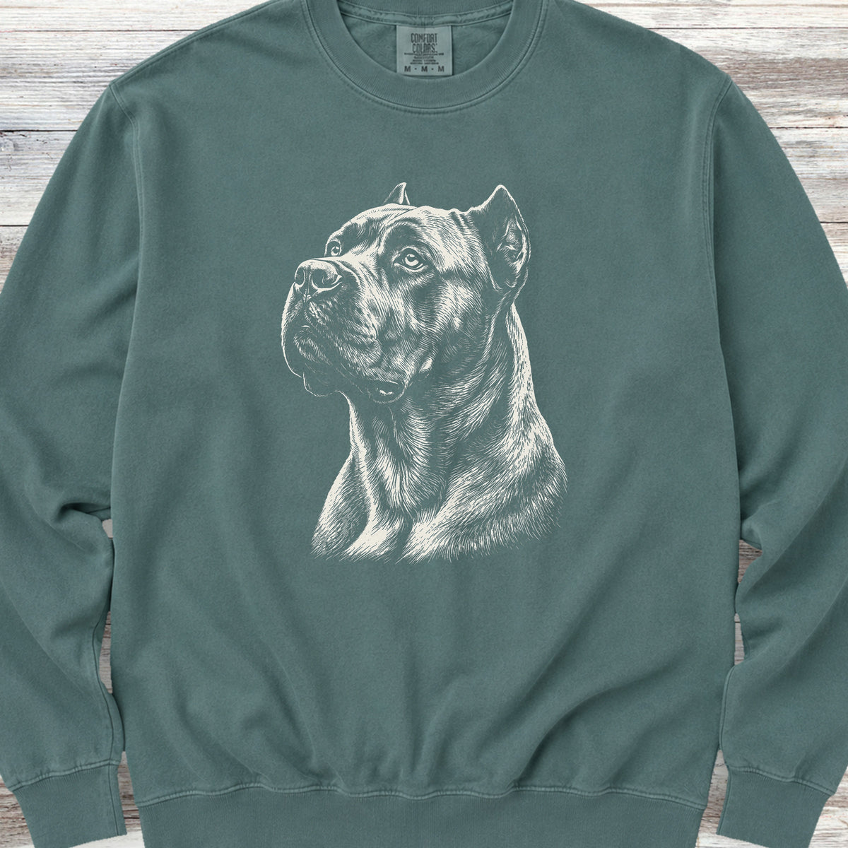 Cane Corso Loyalty Sweatshirt - Blue Spruce