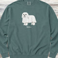 Maltese Boo Sweatshirt - Blue Spruce