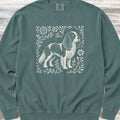 Cavalier King Charles Linocut Sweatshirt - Blue Spruce