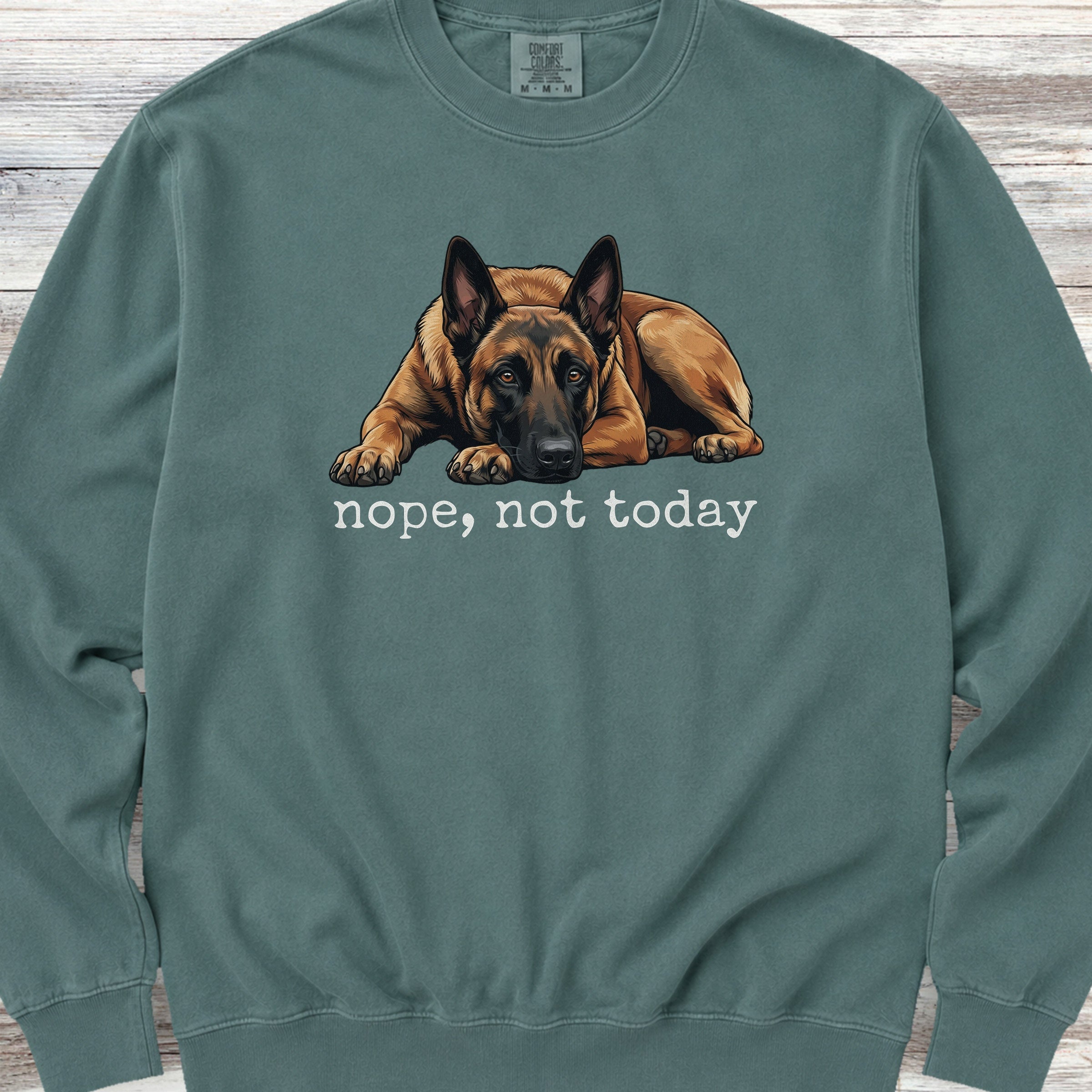 Belgian Malinois Nope Sweatshirt - Blue Spruce