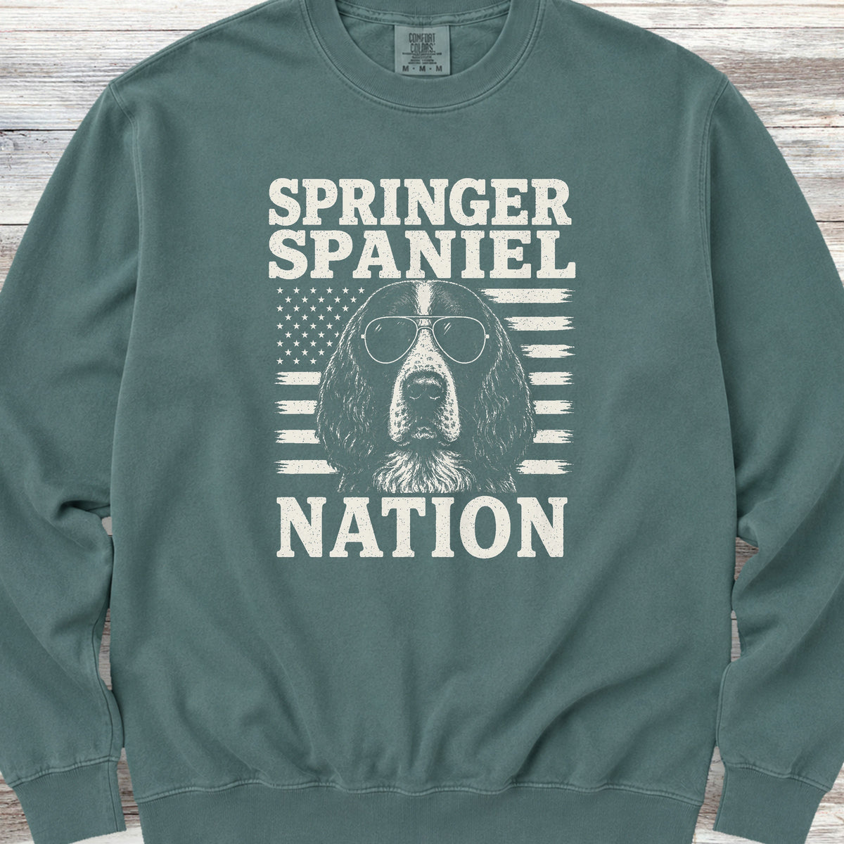 English Springer Spaniel Nation Sweatshirt - Blue Spruce