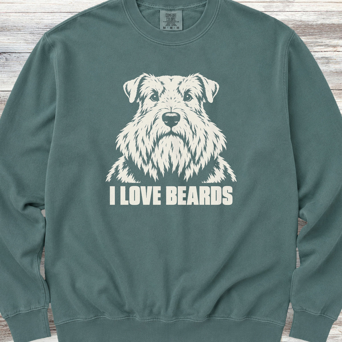 Sealyham Terrier I Love Beards Sweatshirt - Blue Spruce