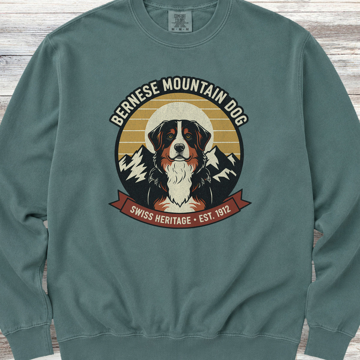 Bernese Mountain Dog Heritage Sweatshirt - Blue Spruce