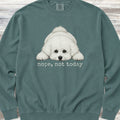 Bichon Frise Nope Sweatshirt - Blue Spruce