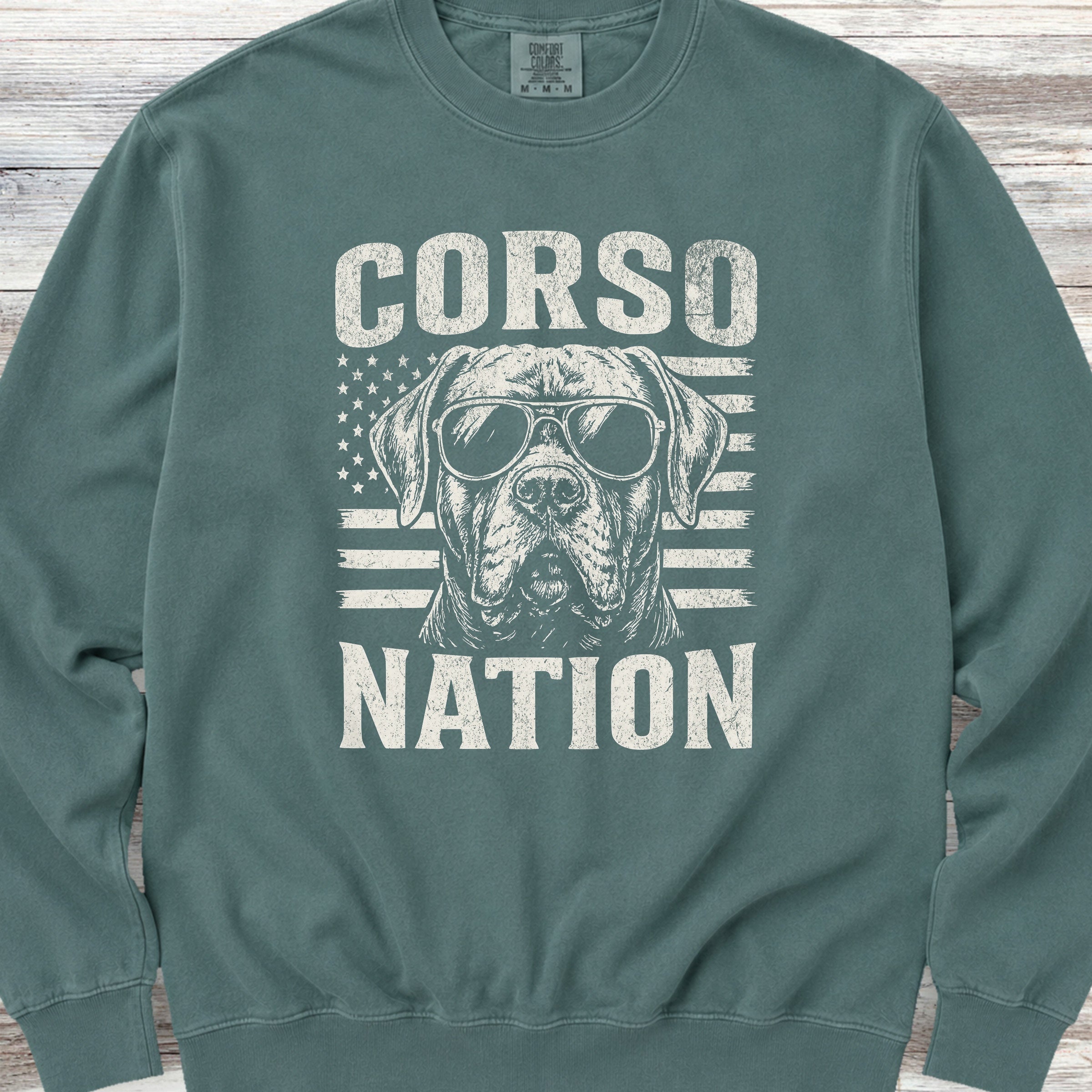 Cane Corso Nation Sweatshirt - Blue Spruce