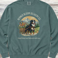 Bernese Mountain Dog Bloom Delivery Sweatshirt - Blue Spruce