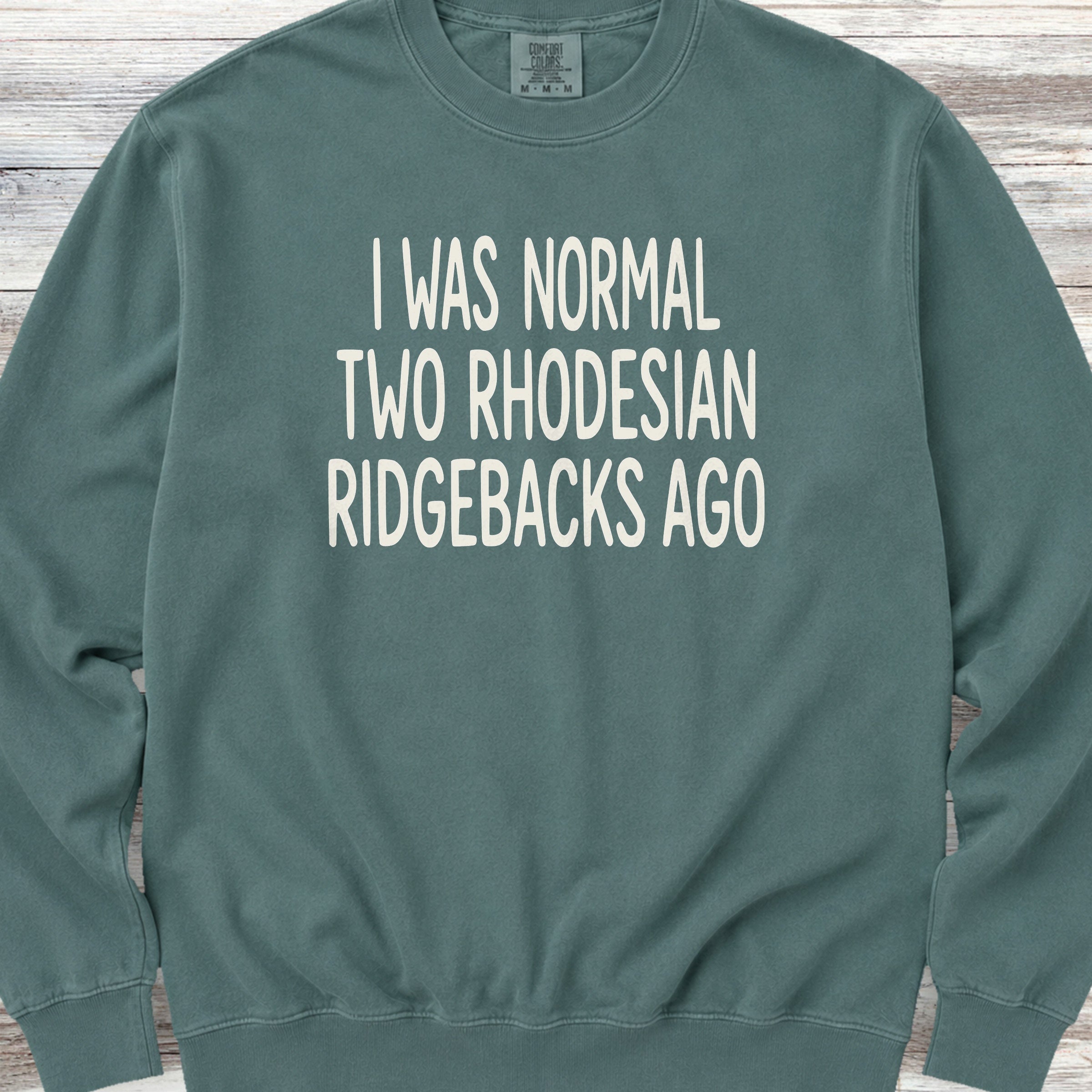 Rhodesian Ridgeback Normal Sweatshirt - Blue Spruce