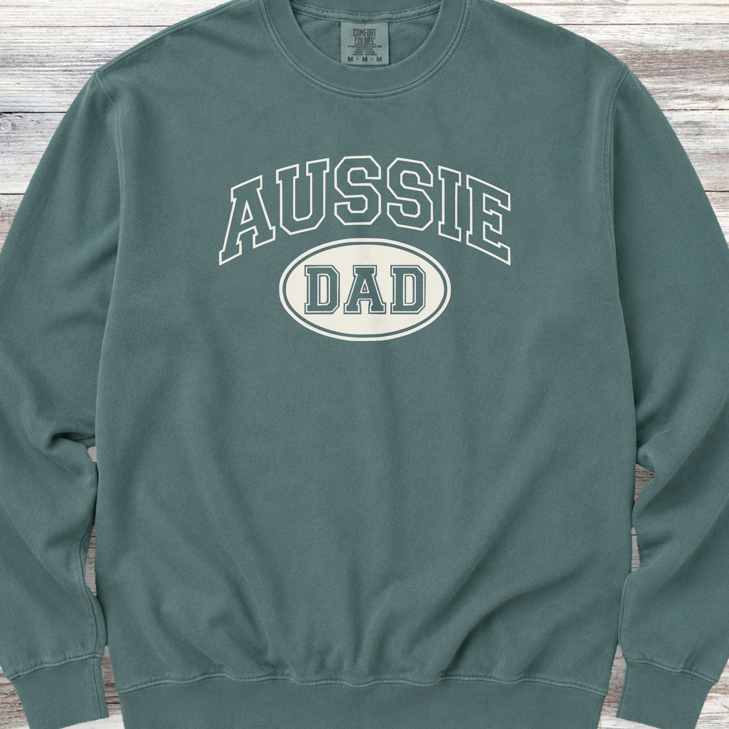 Australian Shepherd Aussie Dad Sweatshirt - Blue Spruce