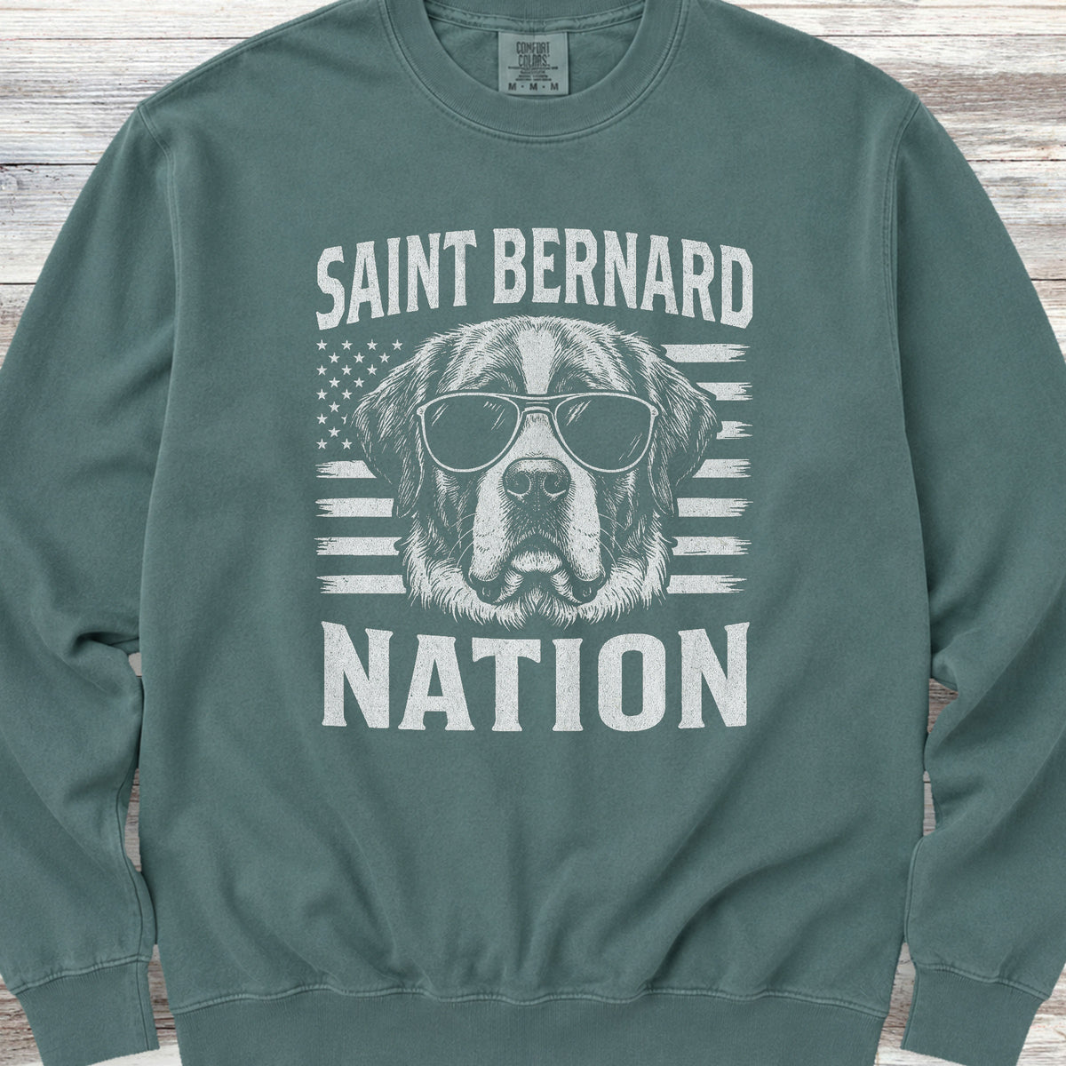 Saint Bernard Nation Sweatshirt - Blue Spruce