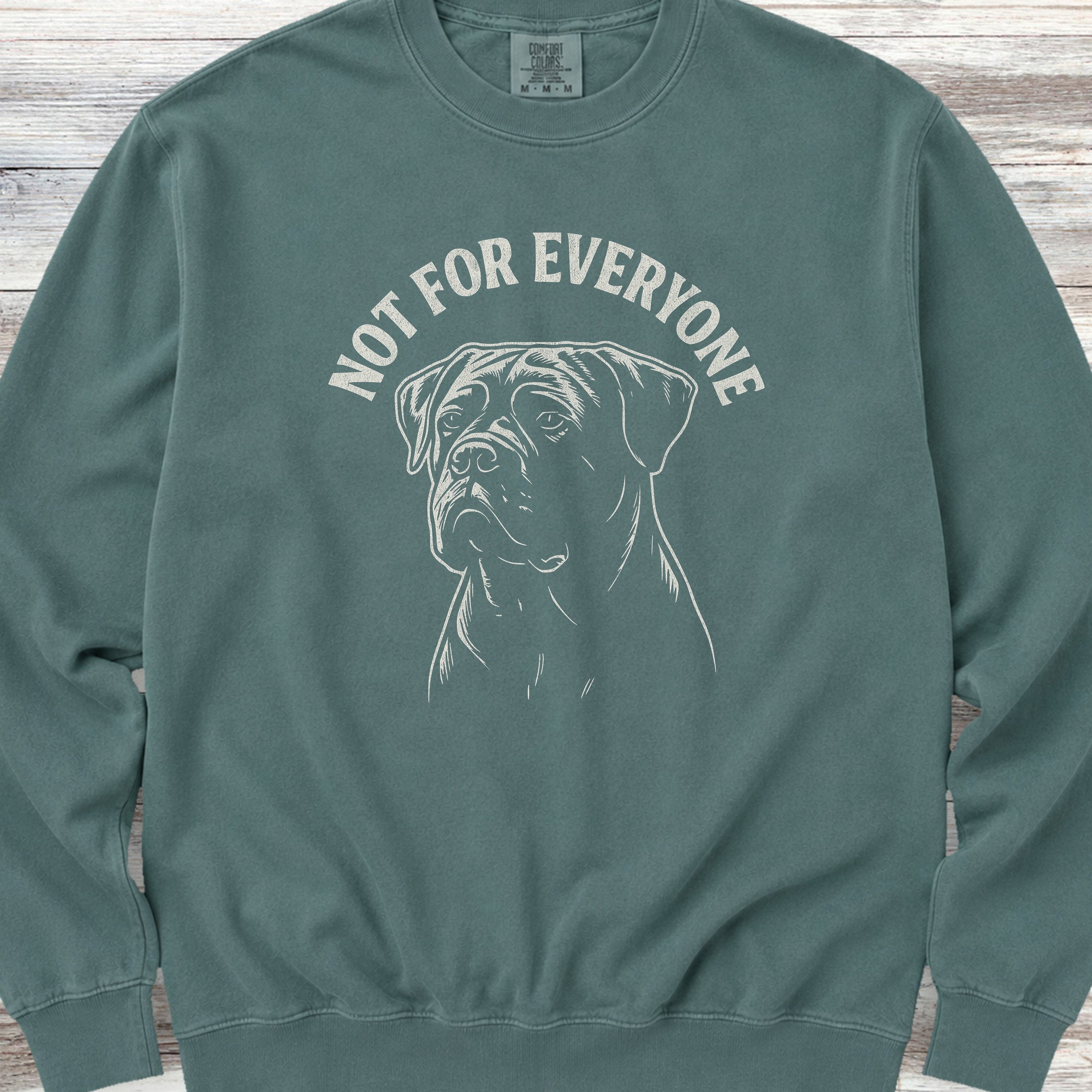Cane Corso Not Everyone Natural Sweatshirt - Blue Spruce