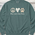 Cairn Terrier Peace Sweatshirt - Blue Spruce