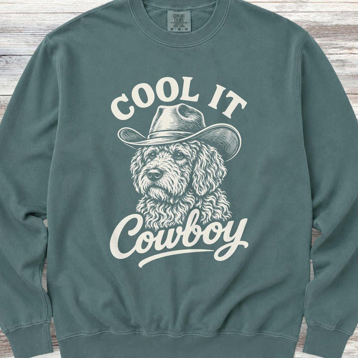 Labradoodle Cool It Sweatshirt - Blue Spruce