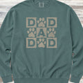 Paw Print Dad Sweatshirt - Blue Spruce