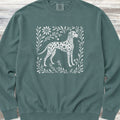 Dalmatian Linocut Sweatshirt - Blue Spruce