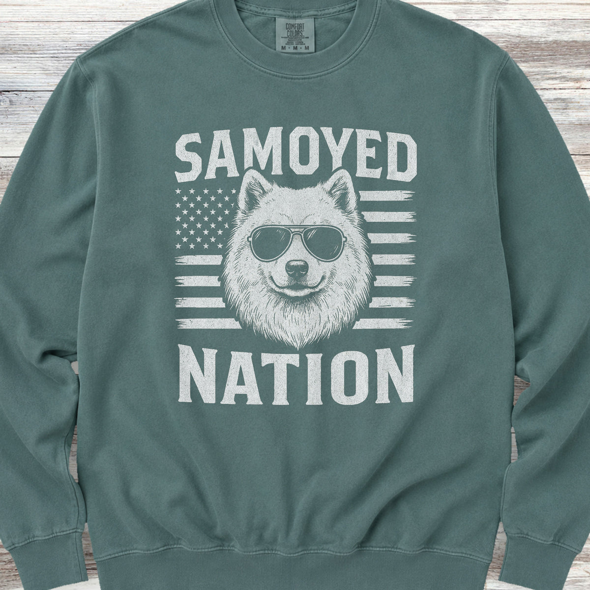Samoyed Nation Sweatshirt - Blue Spruce