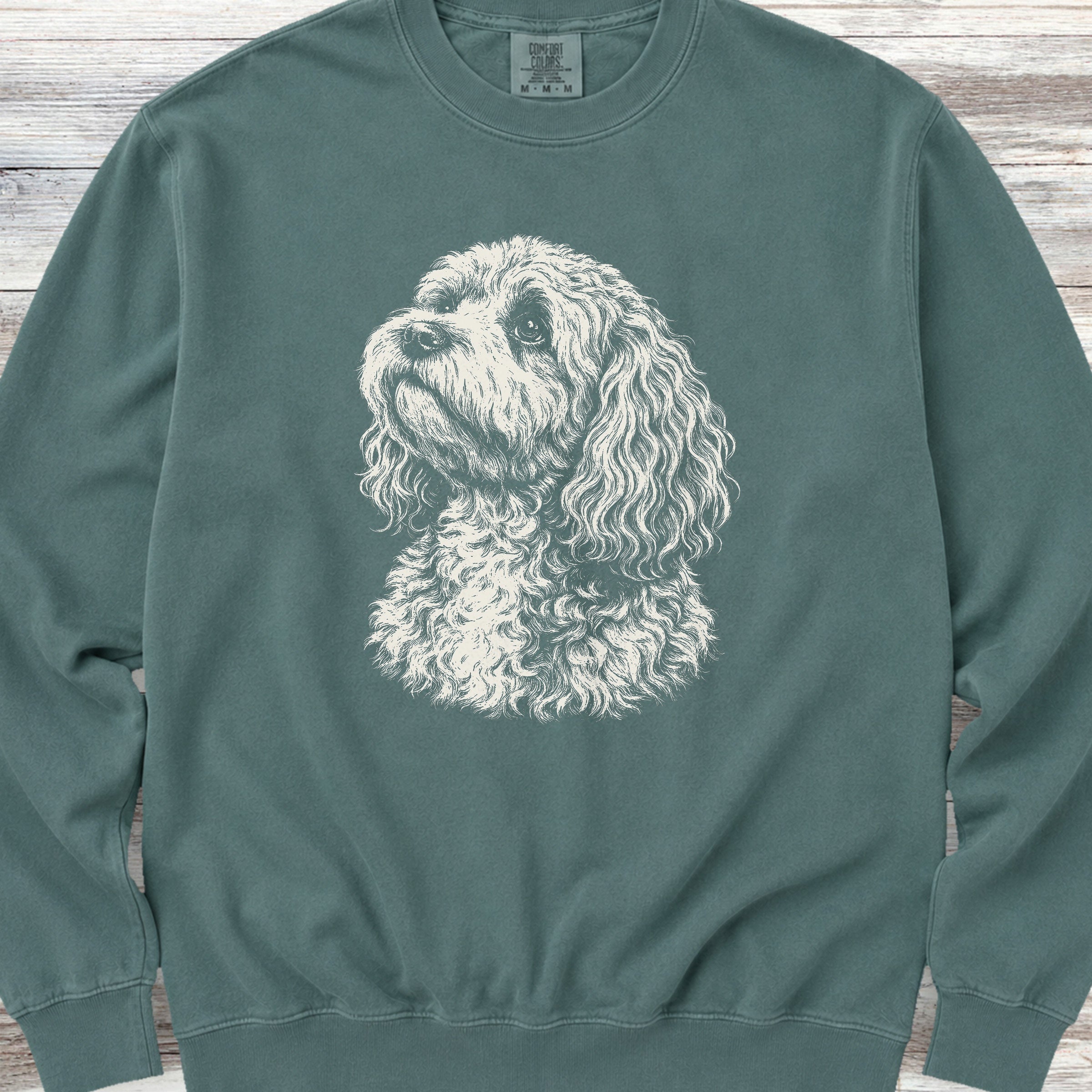 Cockapoo Loyalty Sweatshirt - Blue Spruce