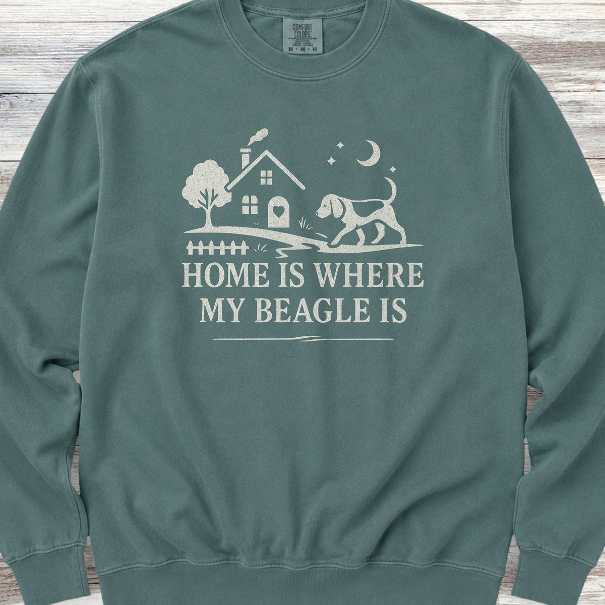 Beagle Home Sweatshirt - Blue Spruce