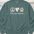 Labrador Retriever Peace Sweatshirt - Blue Spruce